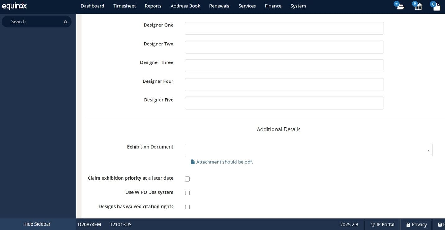EUIPO design application