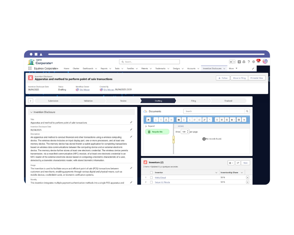 EQ Corporate+_Inventor Portal