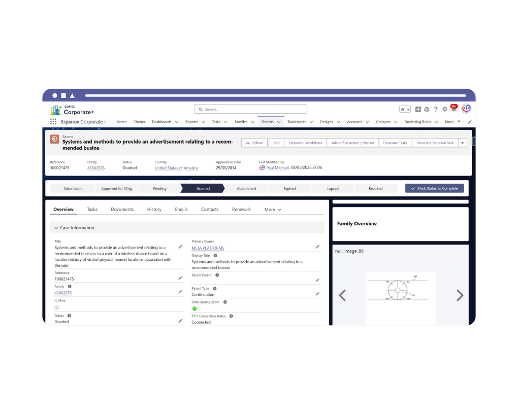 EQ Corporate+_Patent & trademark data update suggestion