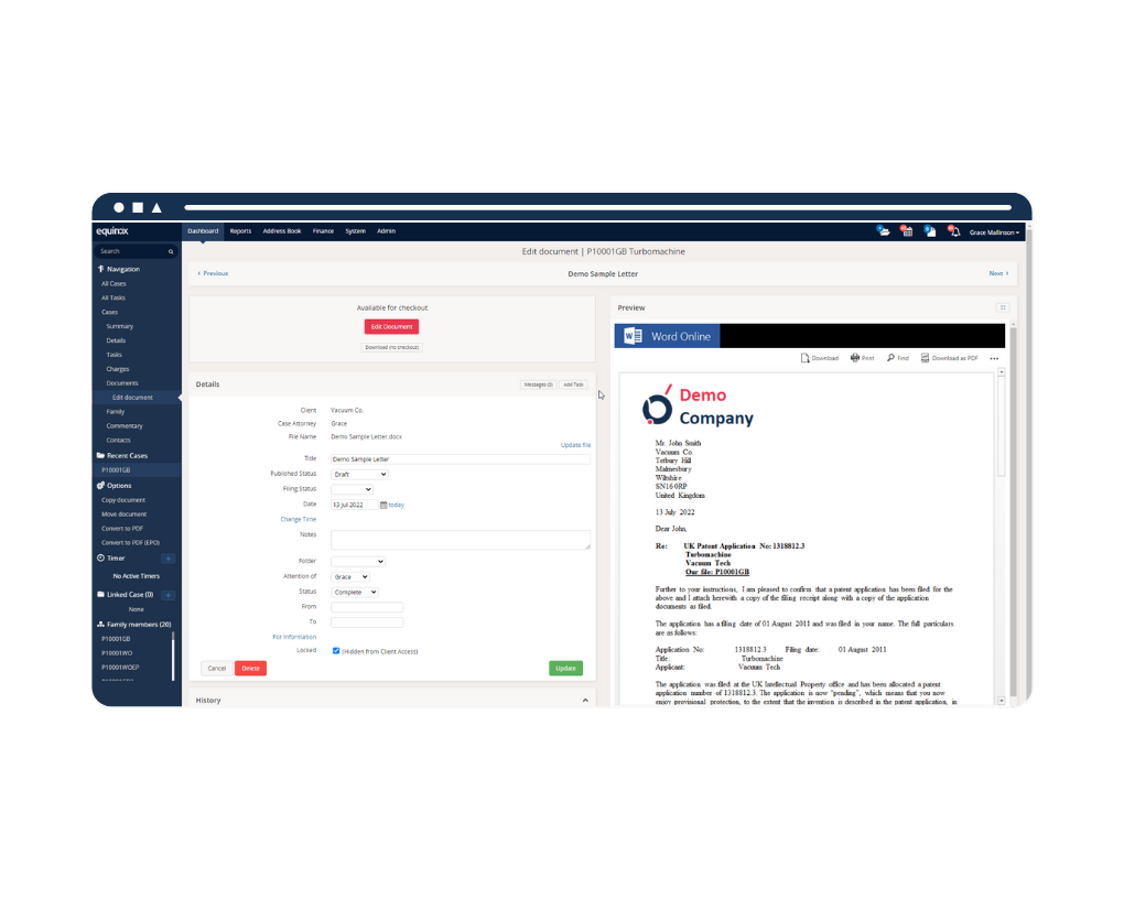Equinox Law Firm_Document management