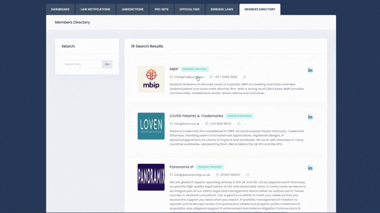 IP Law Portal_members directory